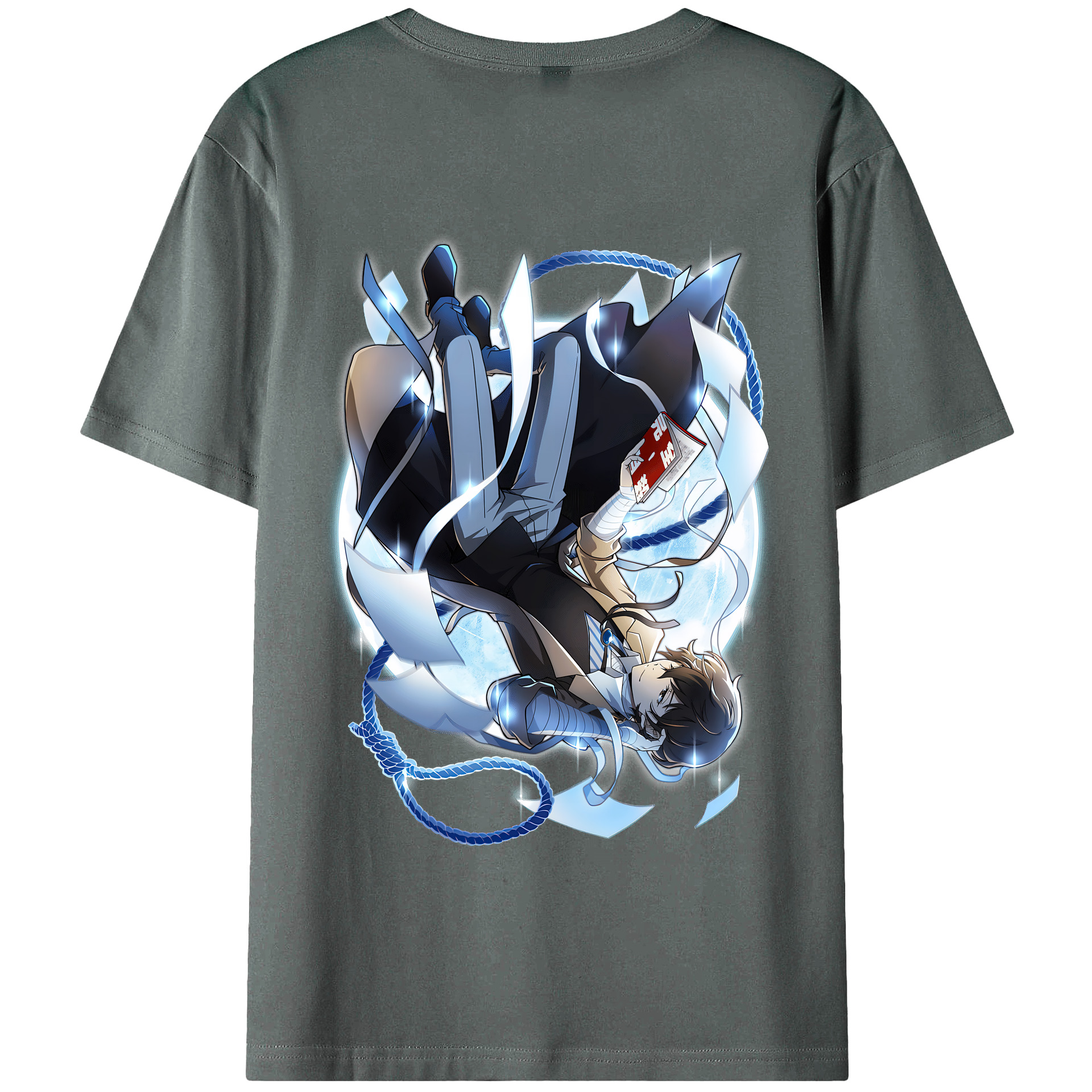 （画像用） 文豪ストレイドッグス Bungo Stray Dogs 綿100％半袖Tシャツ（背面プリント）